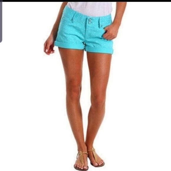 Lilly Pulitzer Clifton shorts shorely blue polkado - Picture 1 of 4